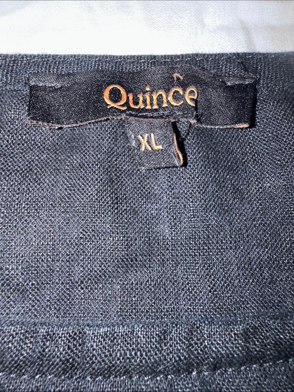 Quince 100% European Linen Short Sleeve Top - Black - Size XL - Picture 3 of 4